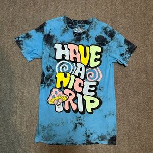 Blue Tie-Dye Have A Nice Trip Men’s Graphic Tee